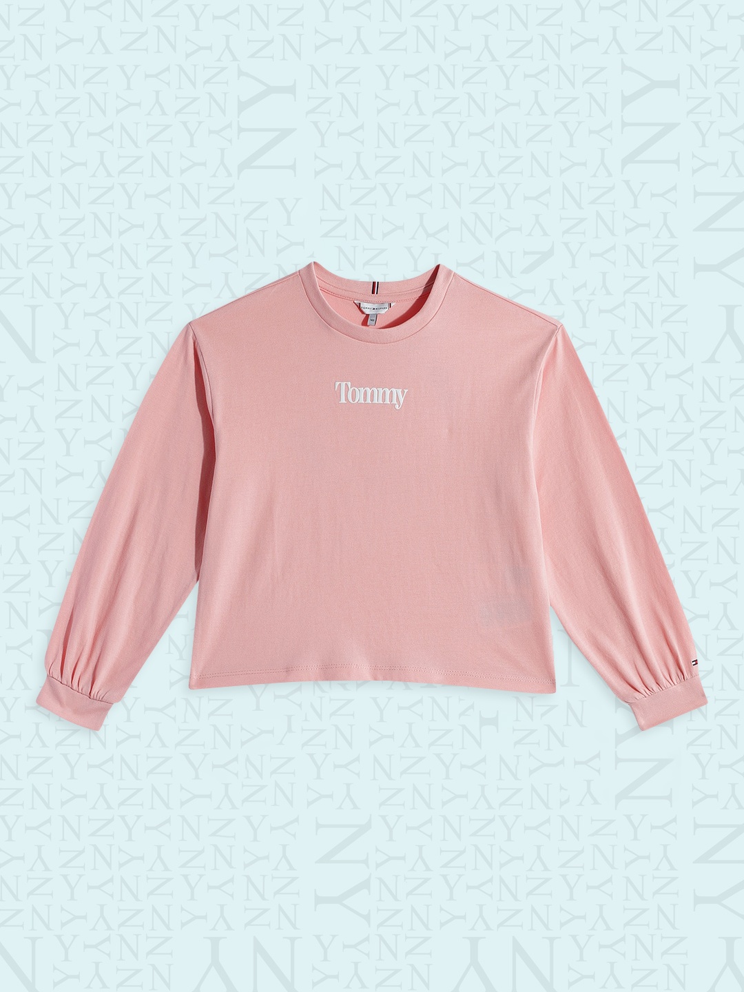 

Tommy Hilfiger Nude Pink Brand Logo Back Printed Top