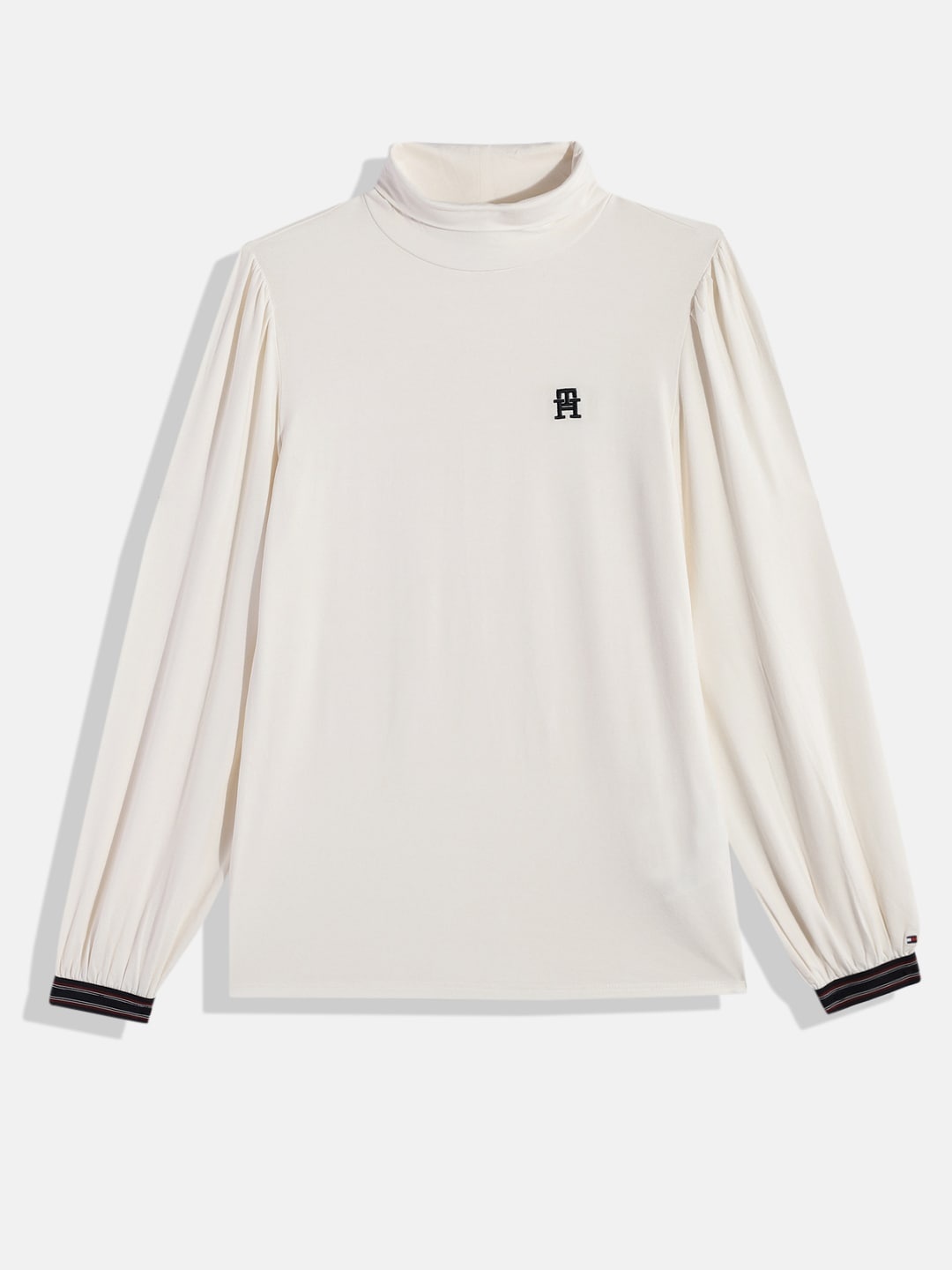 

Tommy Hilfiger Off White Turtle Neck Top