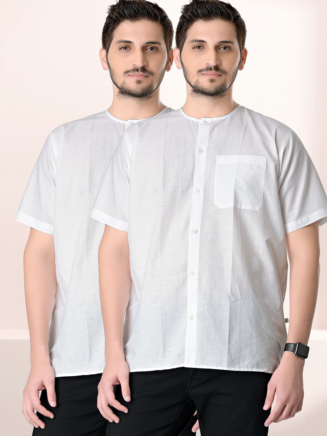 

SHIWAM ETHNIX Men White Kurta