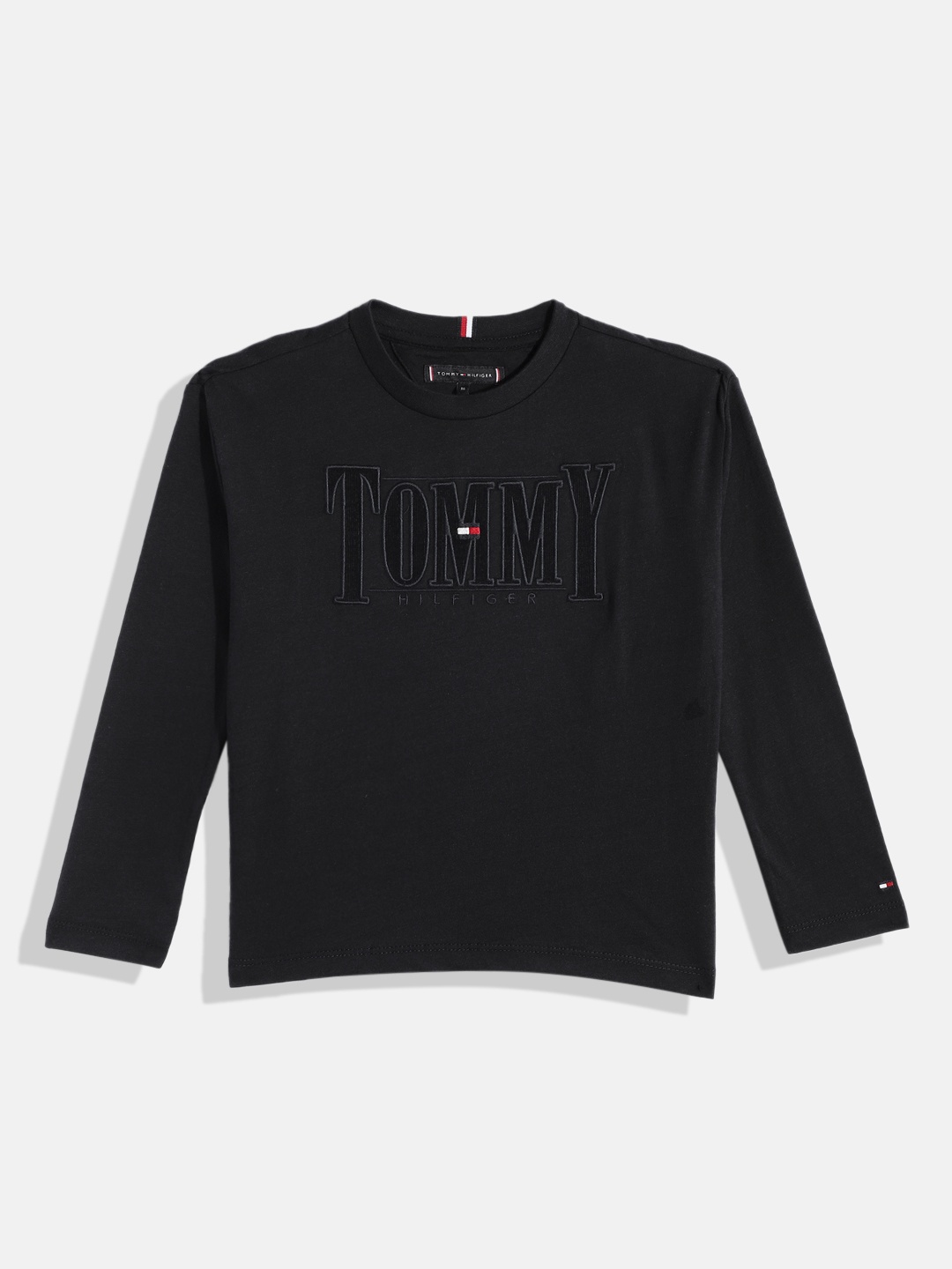 

Tommy Hilfiger Boys Navy Blue Brand Logo Pure Cotton T-shirt
