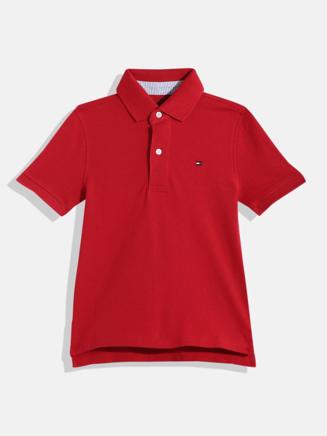 

Tommy Hilfiger Boys Red Solid T-shirt