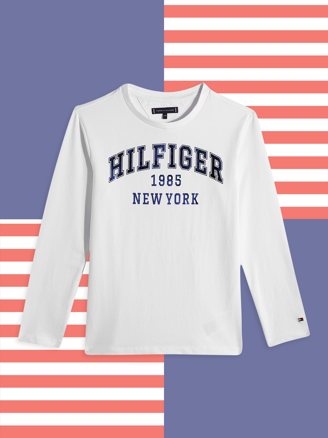 

Tommy Hilfiger Boys White Brand Logo Printed T-shirt