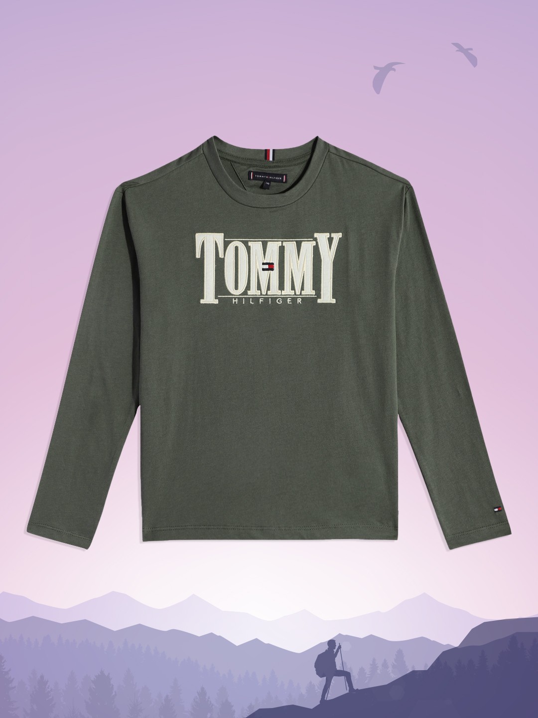 

Tommy Hilfiger Boys Green Pure Cotton Applique T-shirt