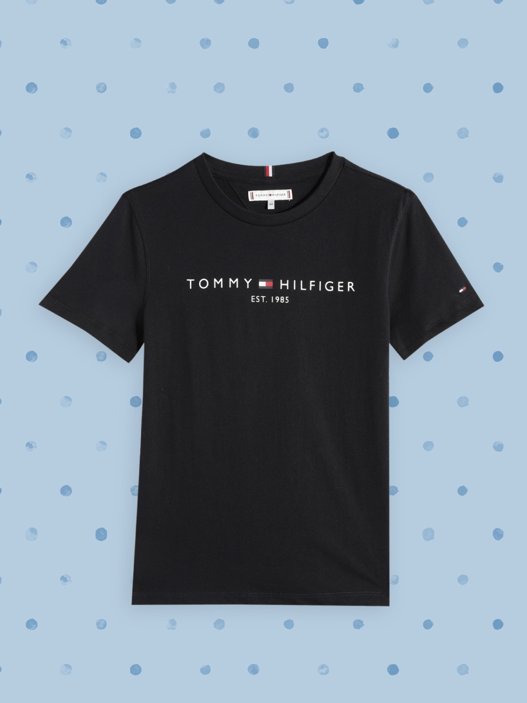 

Tommy Hilfiger Boys Navy Blue Printed Pure Cotton T-shirt