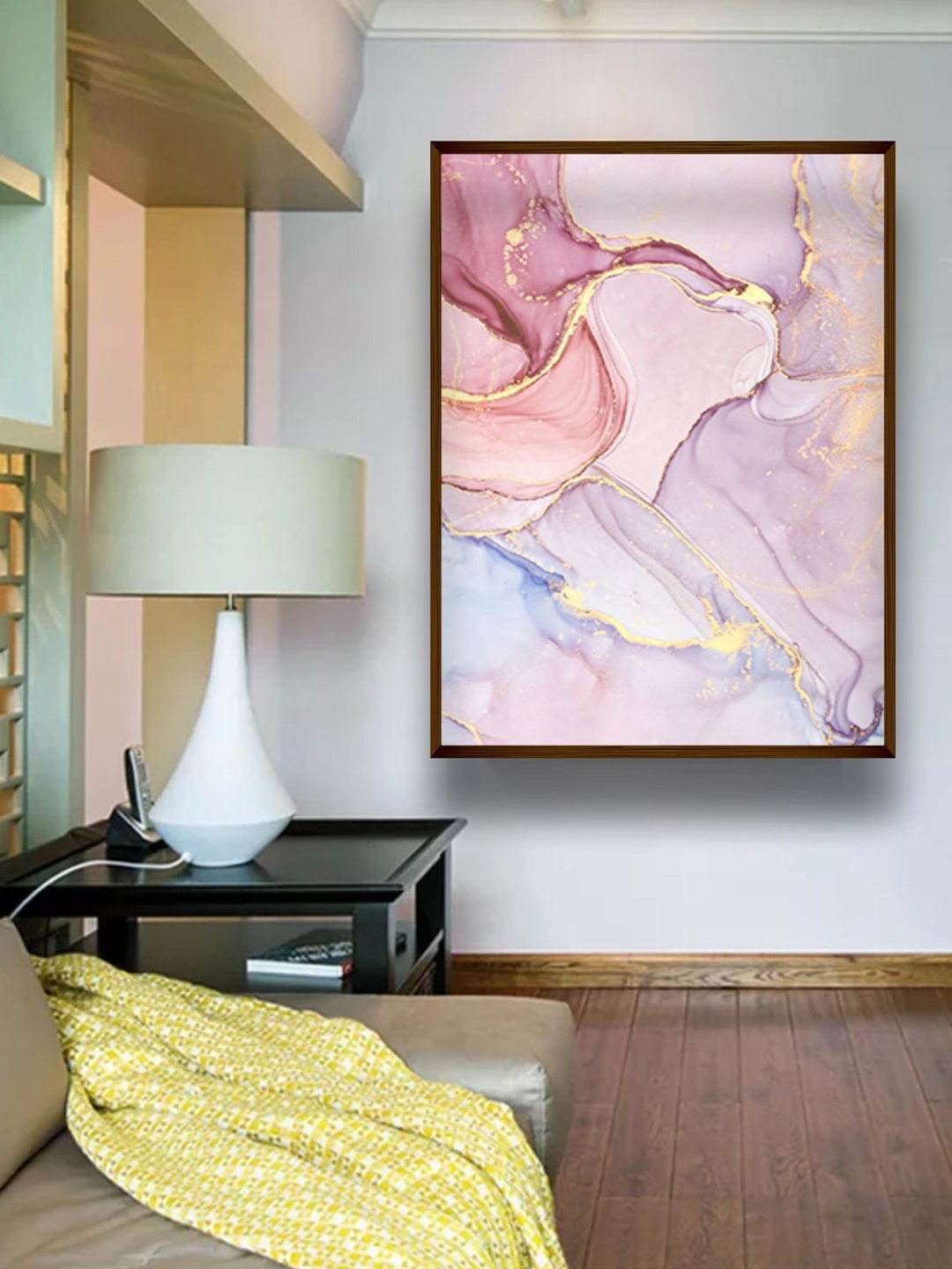 

The Art House Brown & White Abstract Painting Wall Art