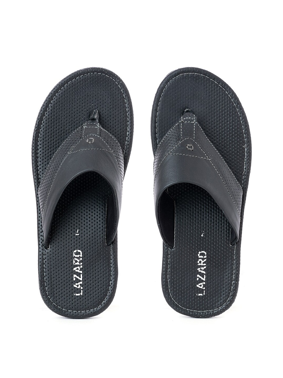 

Khadims Men Black & White Thong Flip-Flops