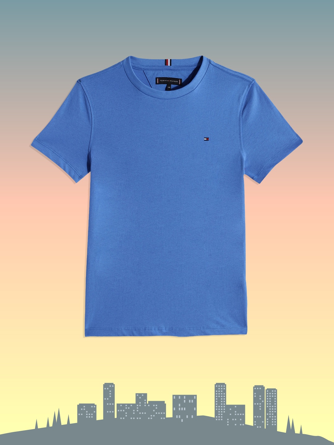 

Tommy Hilfiger Boys Blue Pure Cotton T-shirt