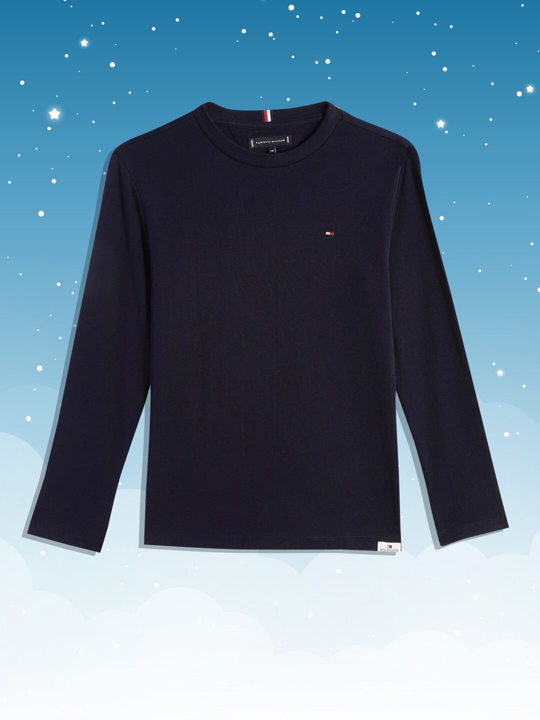 

Tommy Hilfiger Boys Navy Blue Solid Pure Cotton Sustainable T-shirt