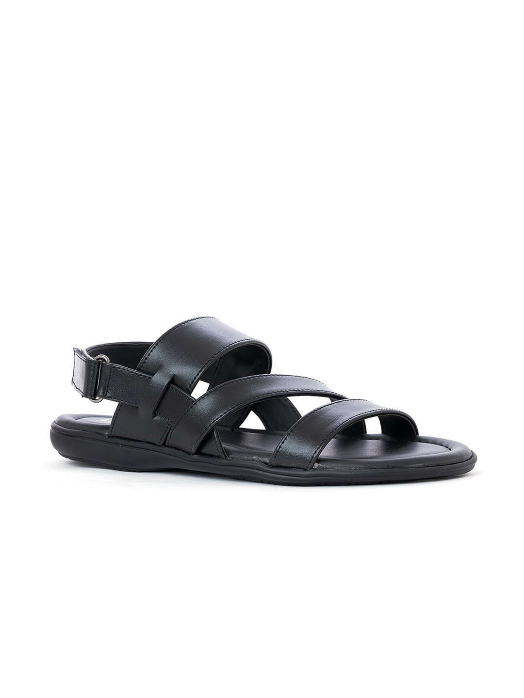 

Khadims Men Black Comfort Sandals