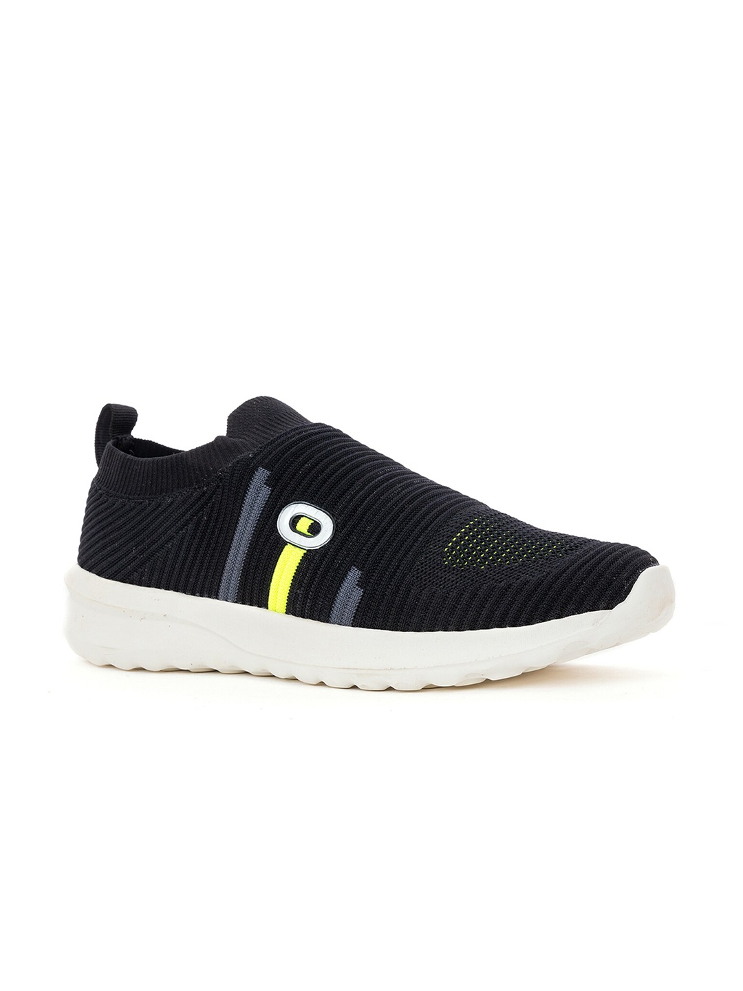 

Khadims Men Black Textile Running Non-Marking Shoes