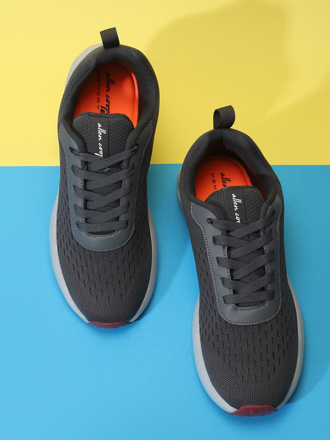 

Allen Cooper Men Grey Mesh Running Non-Marking Shoes