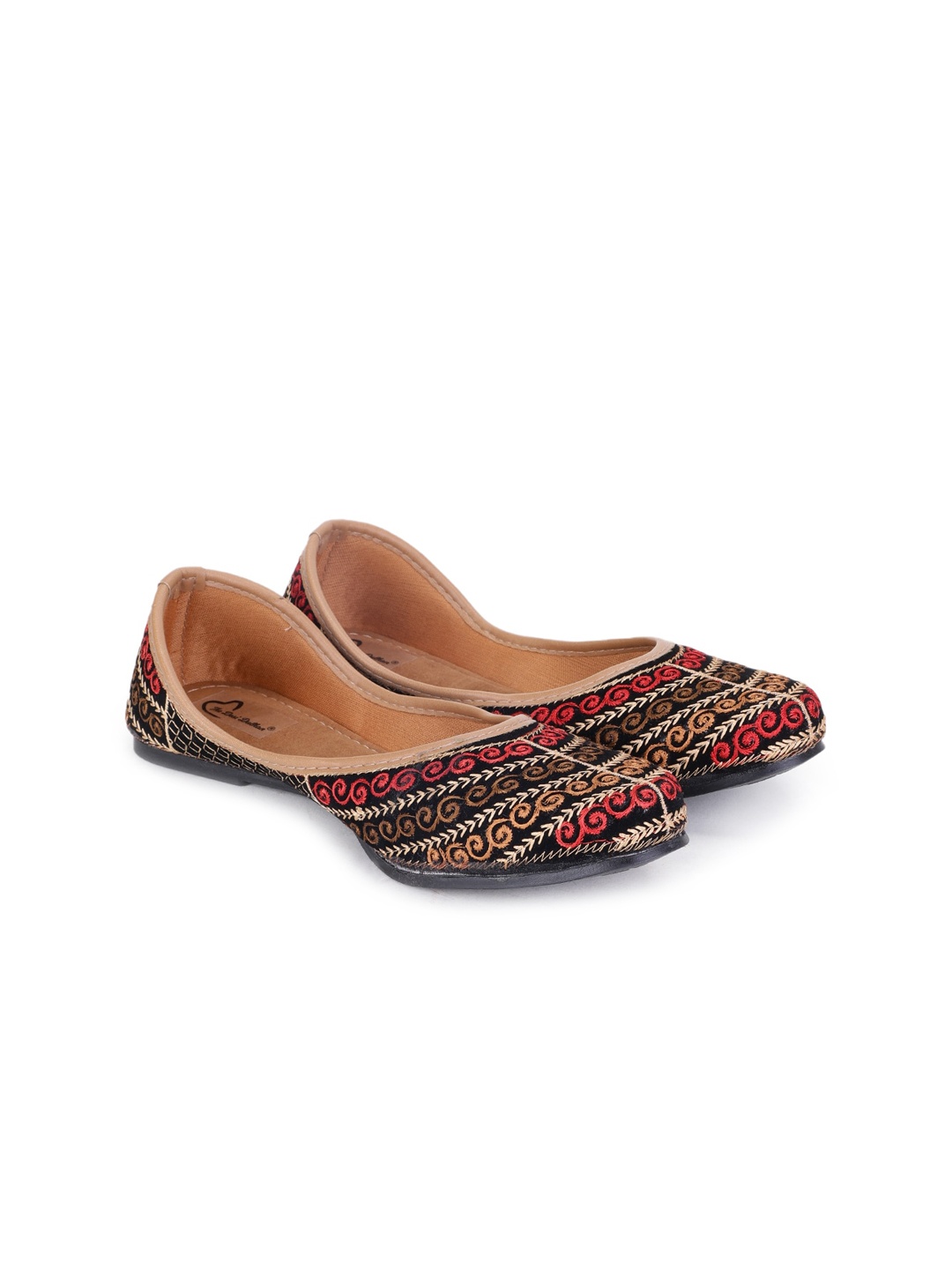 

The Desi Dulhan Women Multicoloured Ethnic Flats, Multi