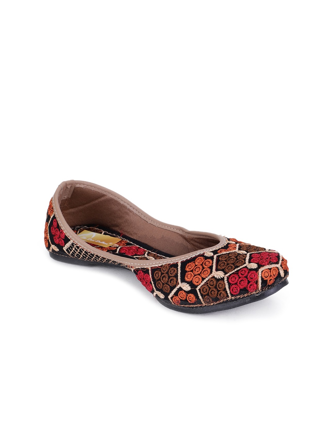 

The Desi Dulhan Women Multicoloured Ethnic Mojaris Flats, Multi