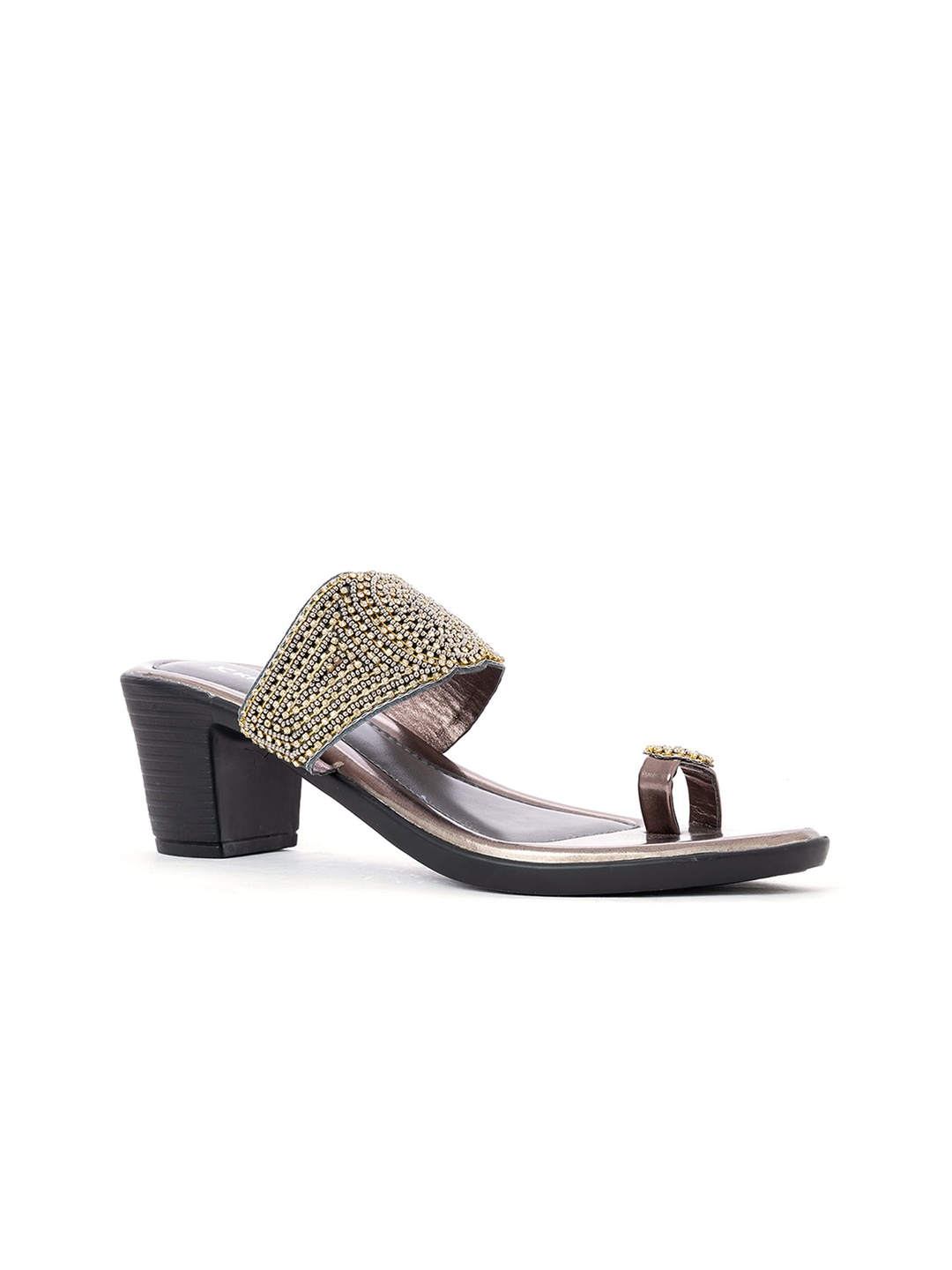 

Khadims Grey Ethnic Block Sandals