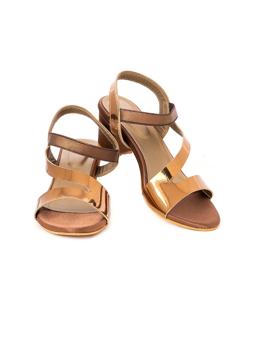 

Khadims Brown Party Block Sandals