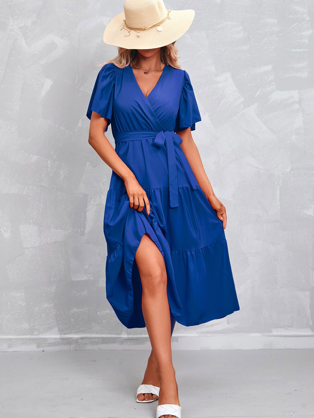 

BoStreet Blue Empire Dress