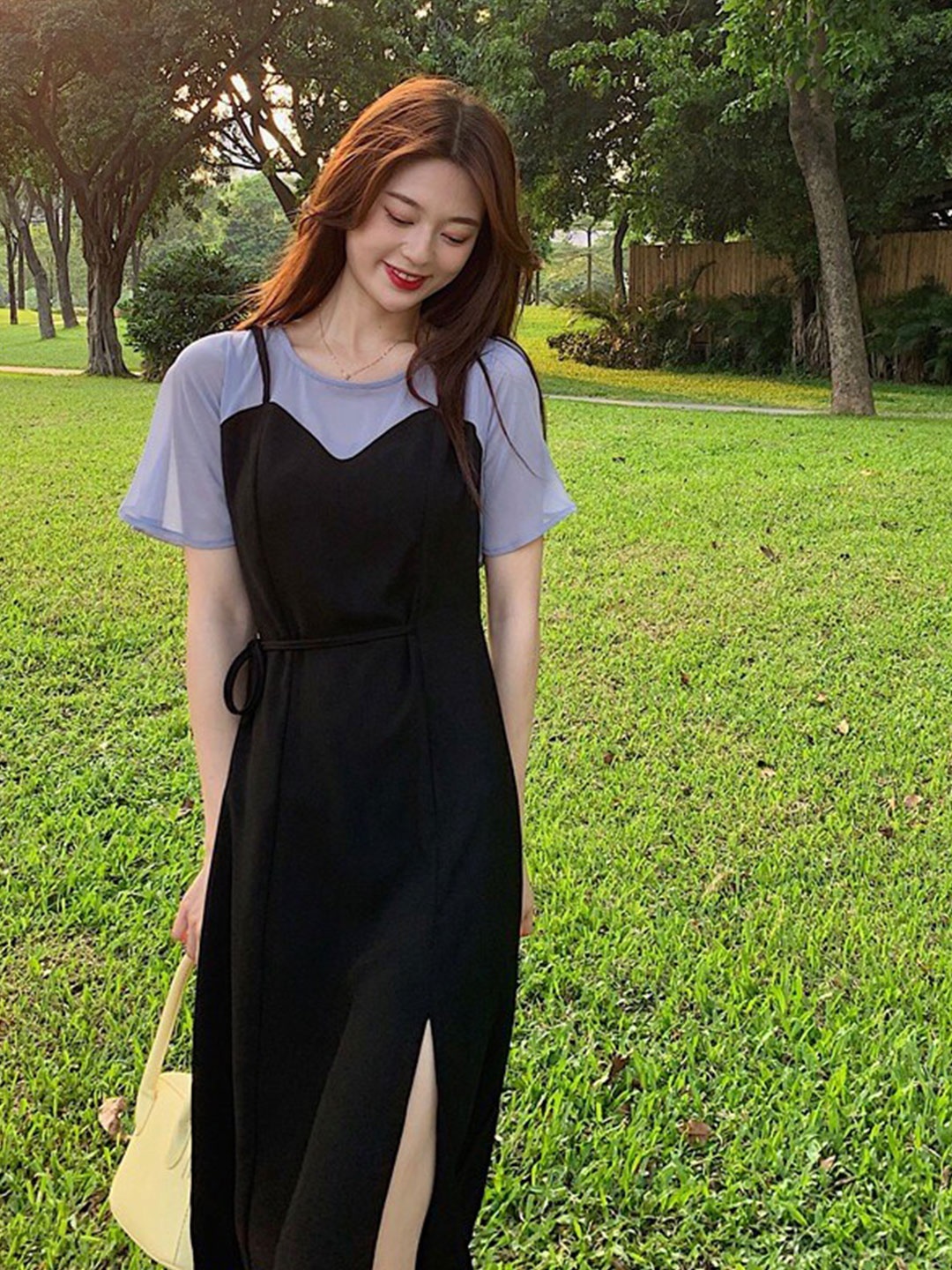 

BoStreet Black Pinafore Dress