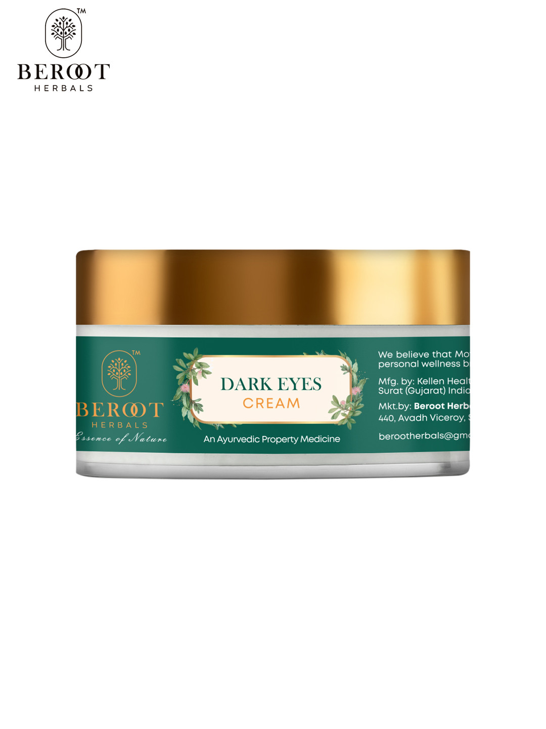 

BEROOT HERBALS Dark Eyes Cream - 50 g, Teal