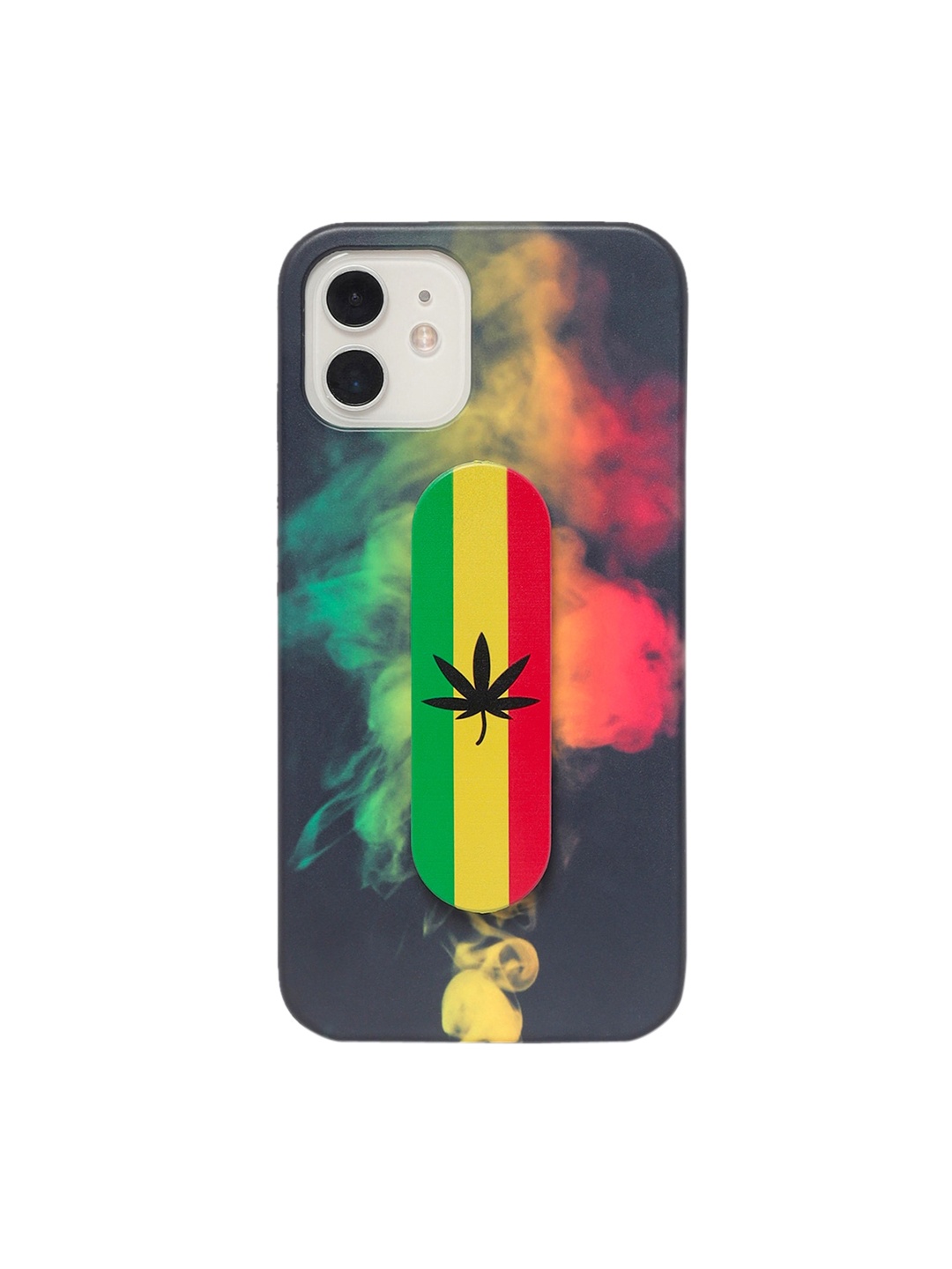 

Bewakoof Yellow & Green Printed Pop Socket