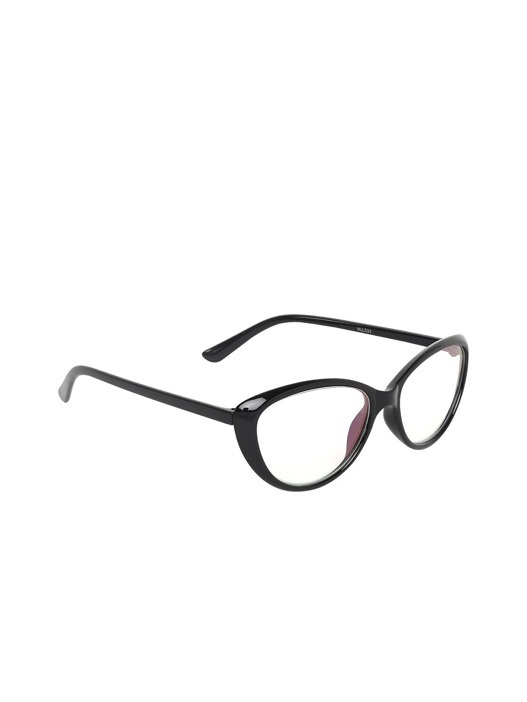 

CRIBA Women Clear Lens & Black Cateye Sunglasses with UV Protected Lens