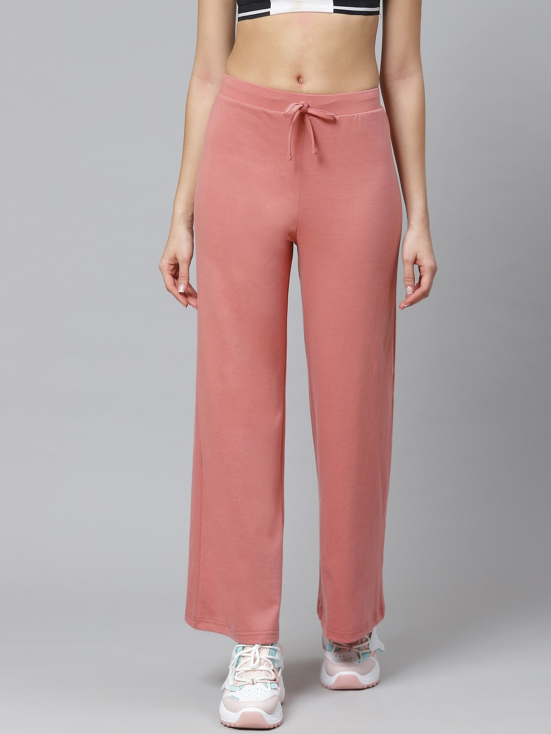 

Hubberholme Women Rose Solid Straight-Fit Training & Gym Track Pants