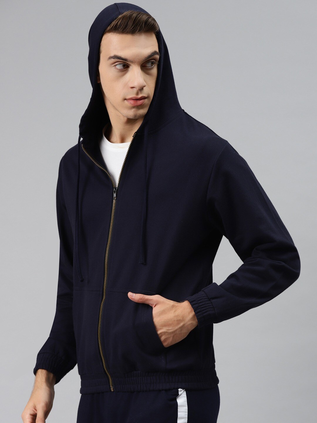 

Hubberholme Men Black Hooded Sweatshirt