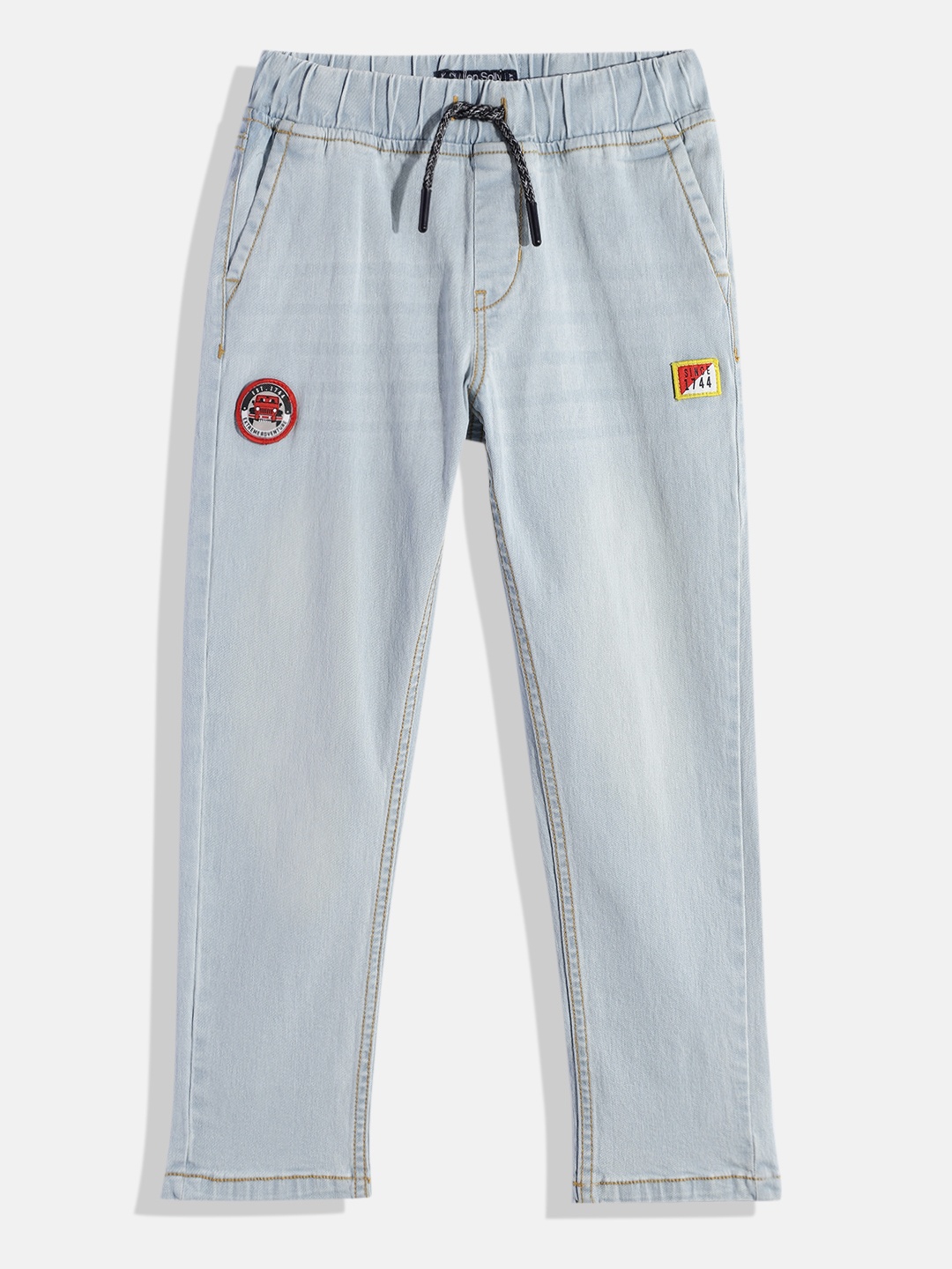 

Allen Solly Junior Boys Slim Fit Clean Look Stretchable Jeans, Blue