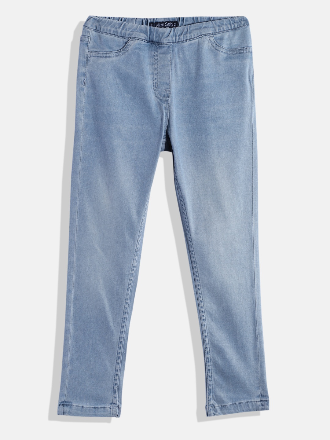 

Allen Solly Junior Girls Slim Fit Solid Jeggings, Blue