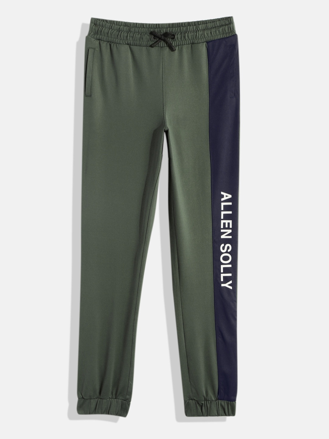 

Allen Solly Junior Boys Brand Logo Printed Joggers, Olive