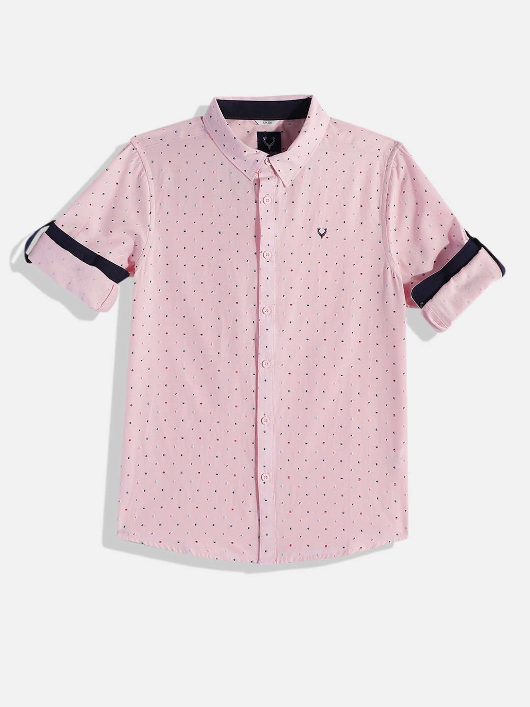 

Allen Solly Junior Boys Pink Sport Printed Casual Shirt