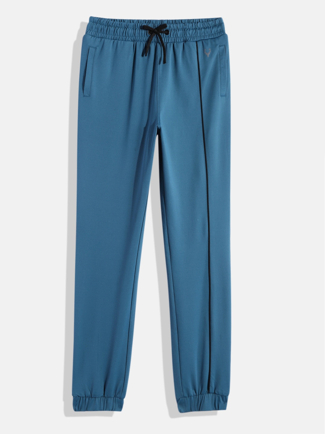 

Allen Solly Junior Boys Solid Regular Fit Mid-Rise Knitted Sports Joggers, Blue
