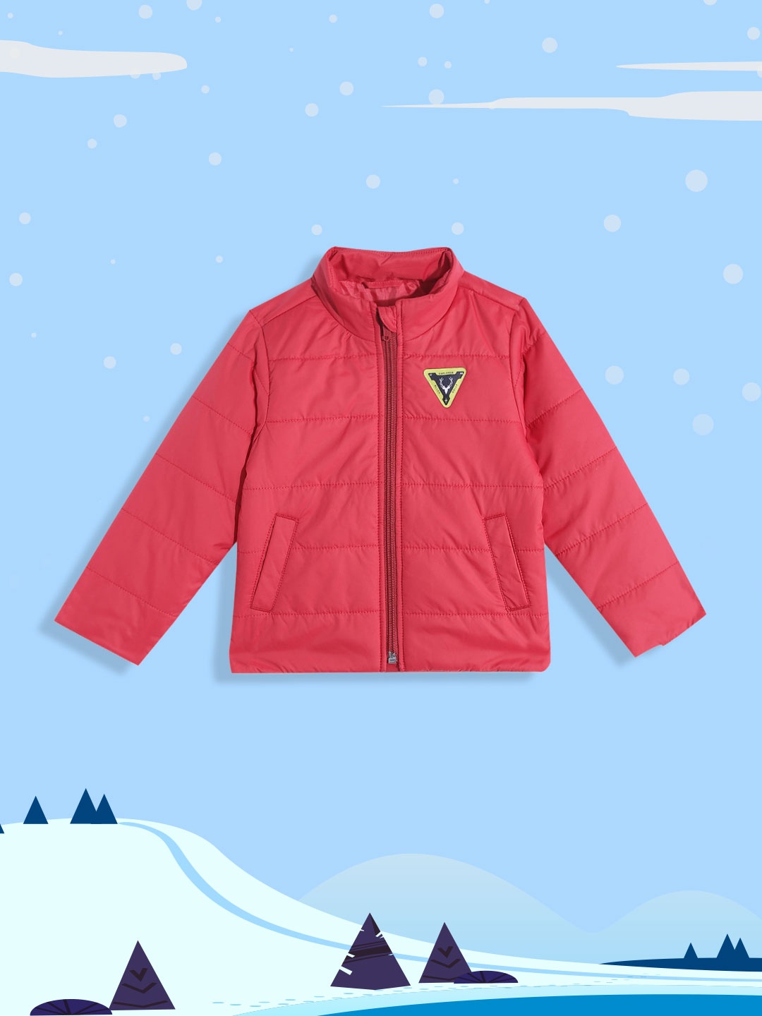 

Allen Solly Junior Boys Red Solid Padded Jacket