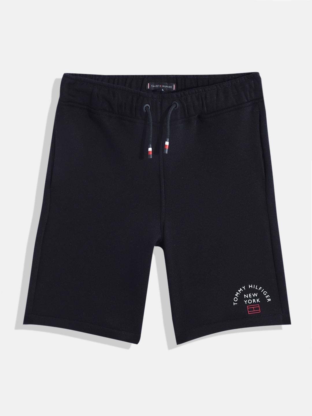 

Tommy Hilfiger Boys Navy Blue Solid Shorts