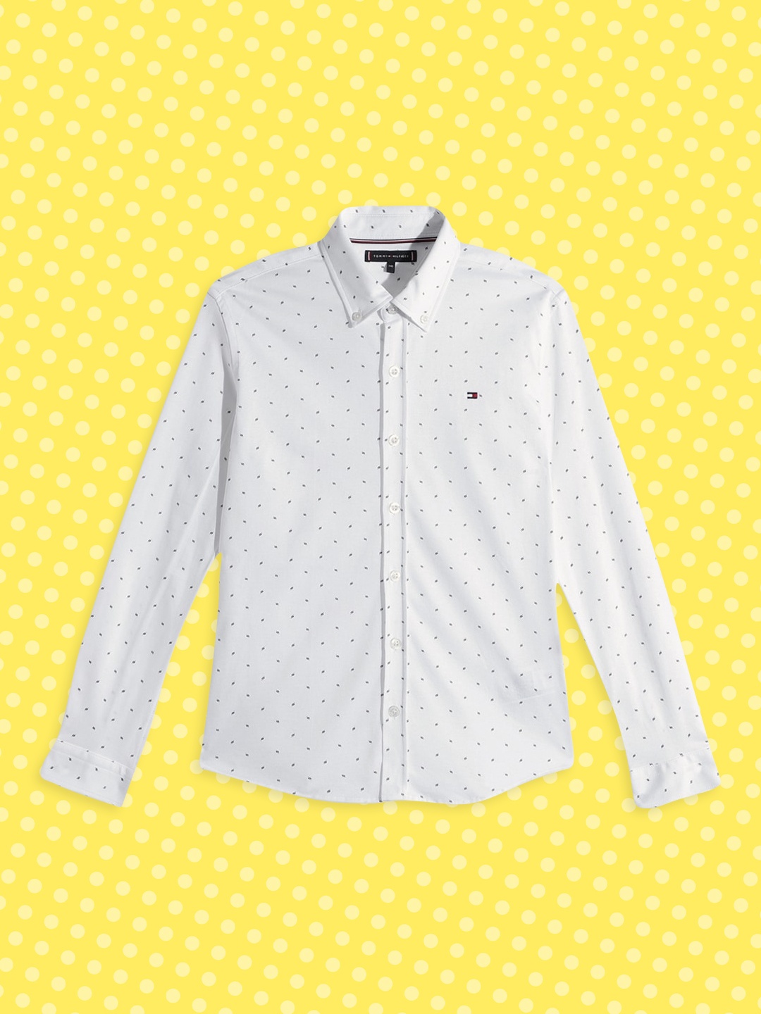 

Tommy Hilfiger Boys White Printed Pure Cotton Casual Shirt