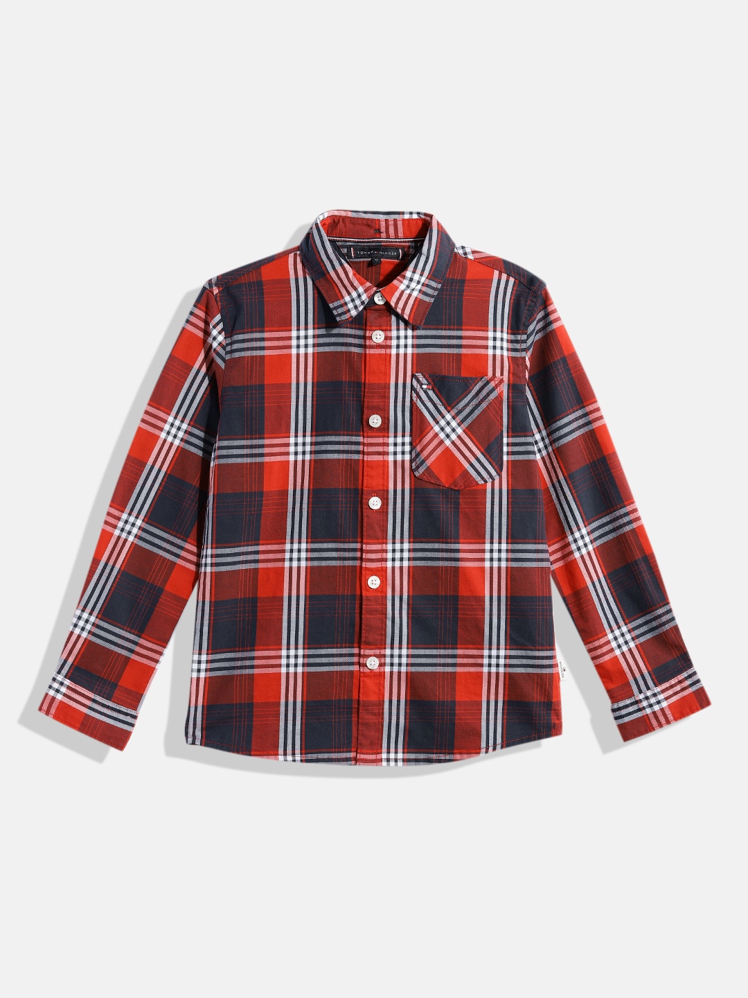 

Tommy Hilfiger Boys Blue & Red Checked Casual Shirt