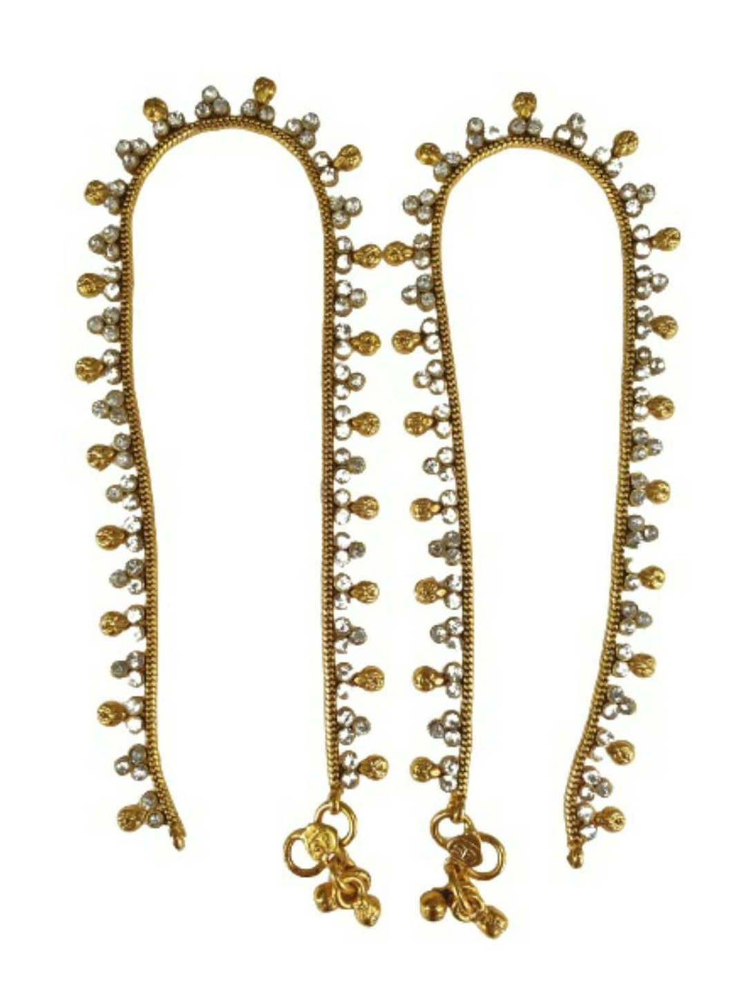 

FIROZA Set Of 1 Gold-Plated Studded Anklet