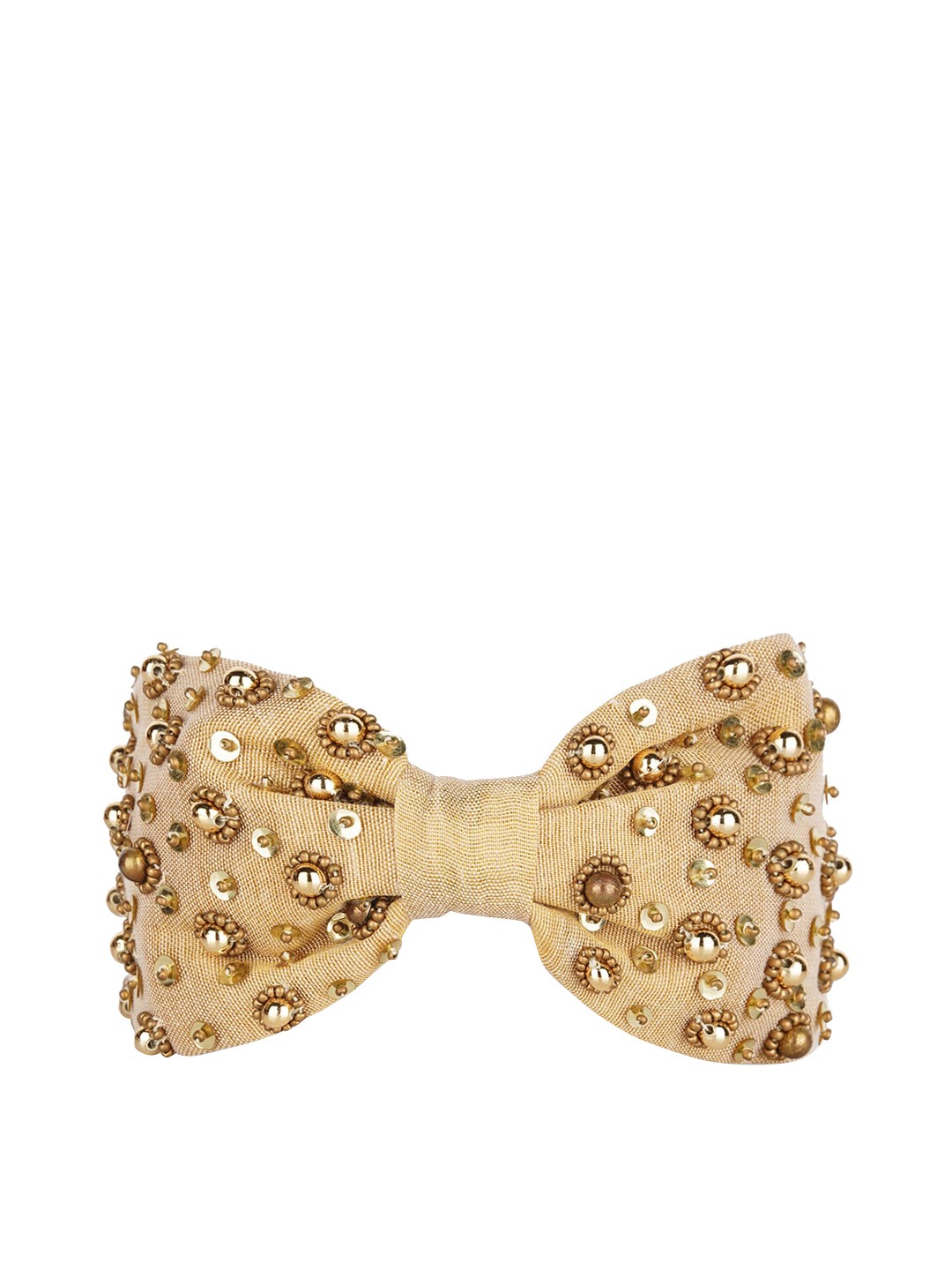 

MISSY Women Beige & Gold-Toned Embellished Hairband