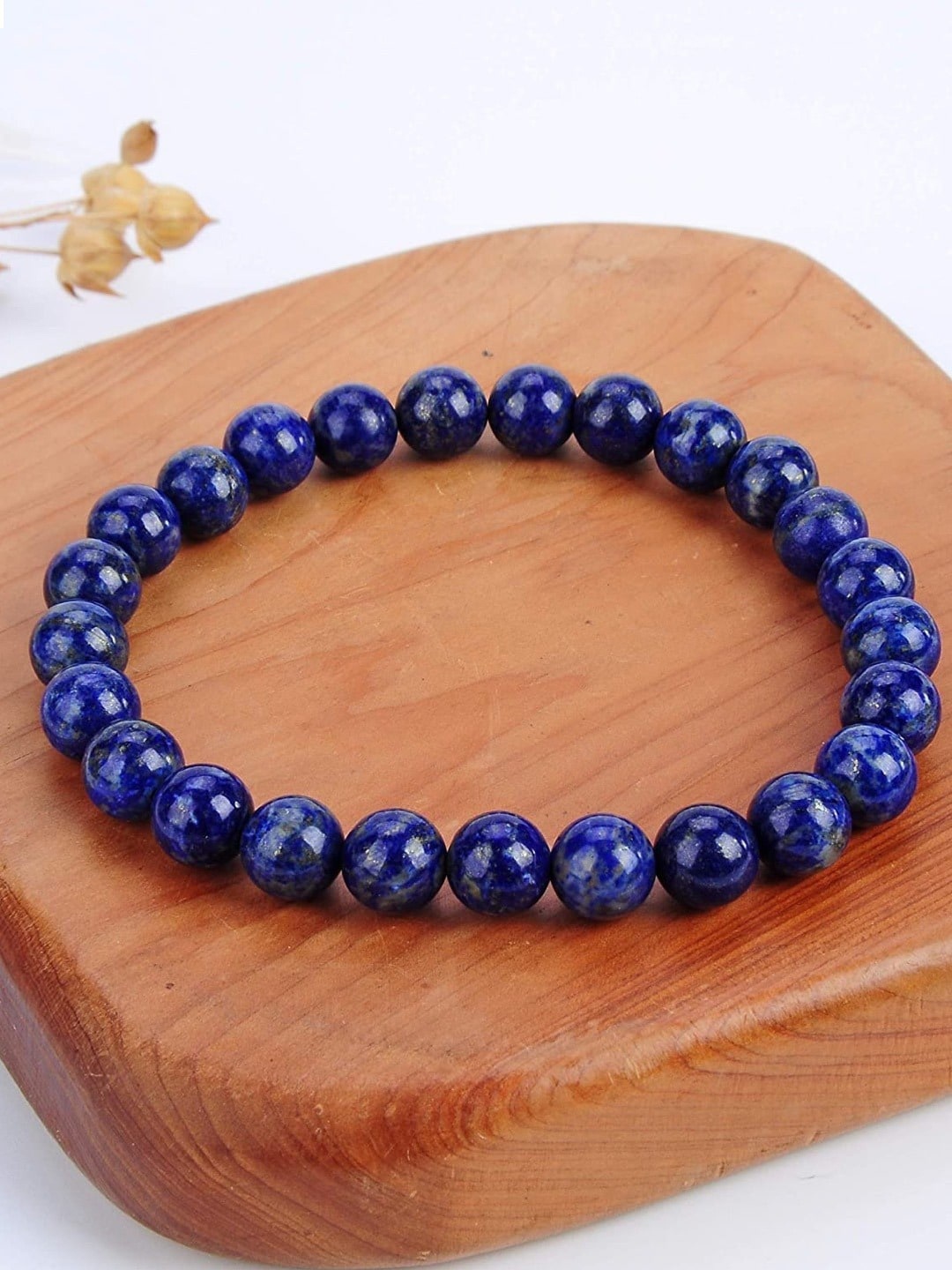 

HOT AND BOLD Set Of 3 Blue & Black Lapis Lazuli Bracelet