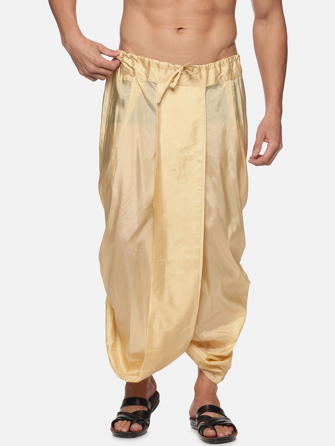 

Sethukrishna Men Beige Solid Cotton Dhoti