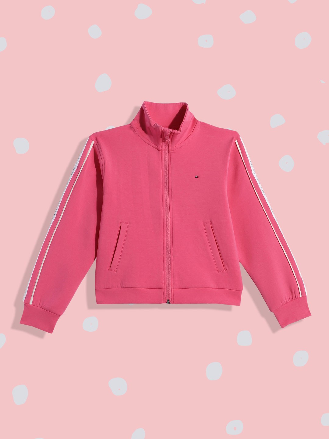 

Tommy Hilfiger Girls Pink Solid Sweatshirt