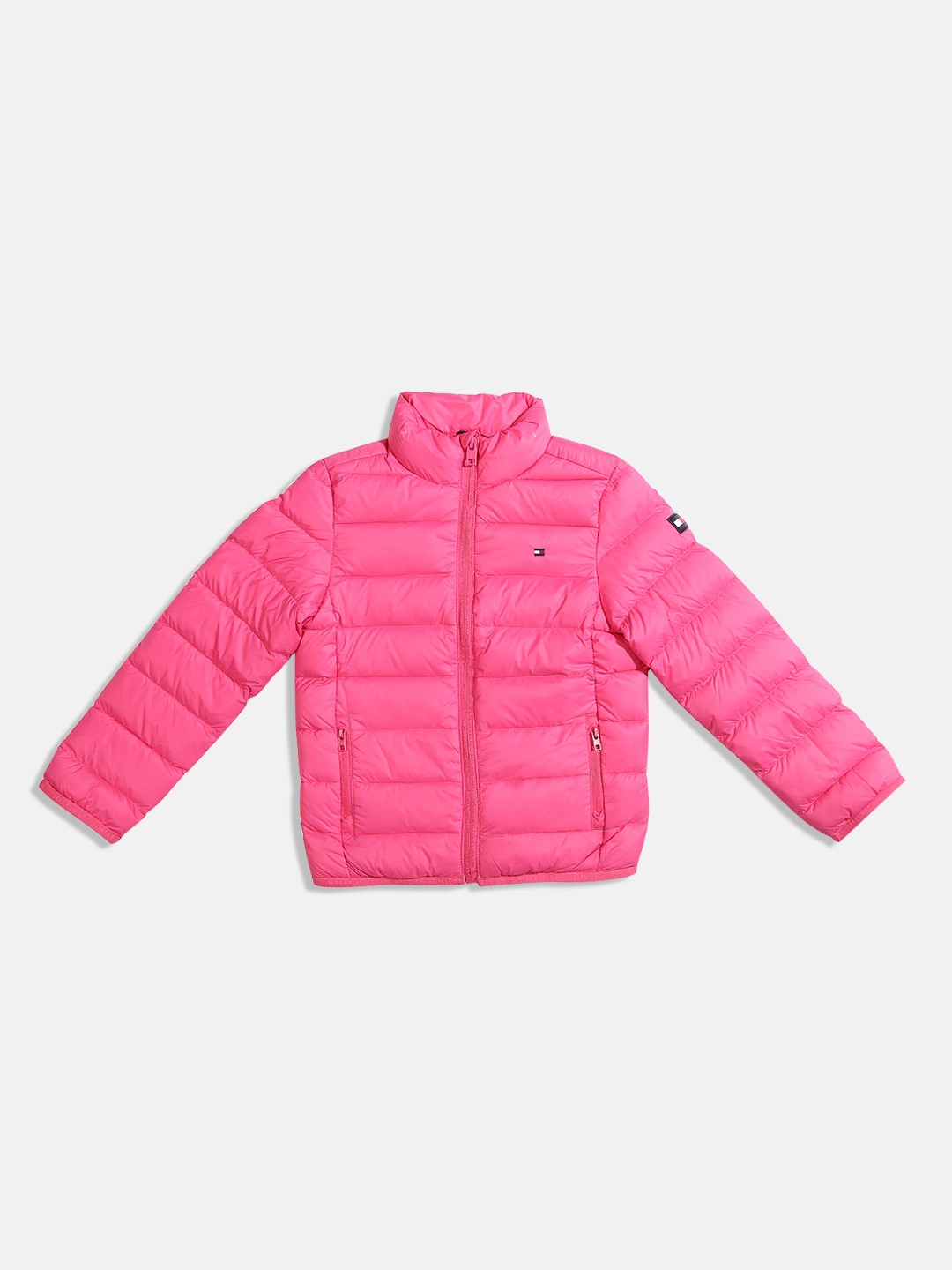 

Tommy Hilfiger Girls Solid Puffer Jacket, Pink