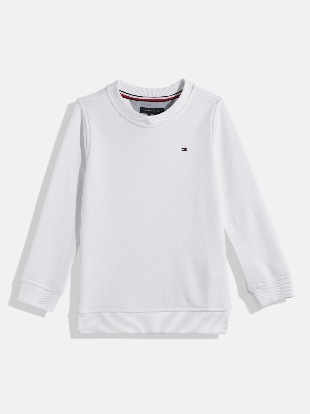 

Tommy Hilfiger Boys White Solid Sweatshirt