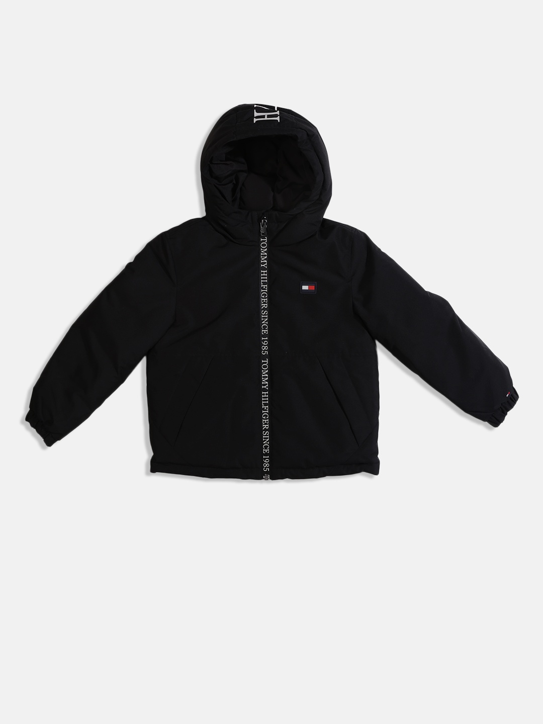 

Tommy Hilfiger Boys Solid Bomber Jacket, Black