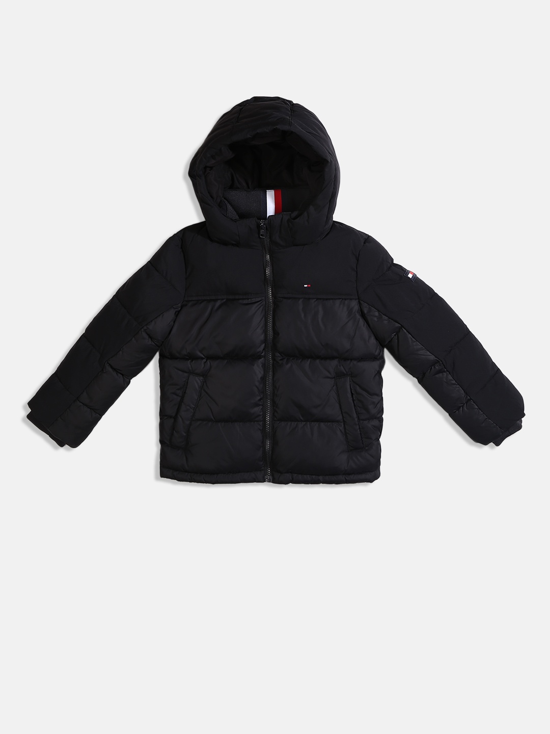 

Tommy Hilfiger Boys Solid Puffer Jacket, Black