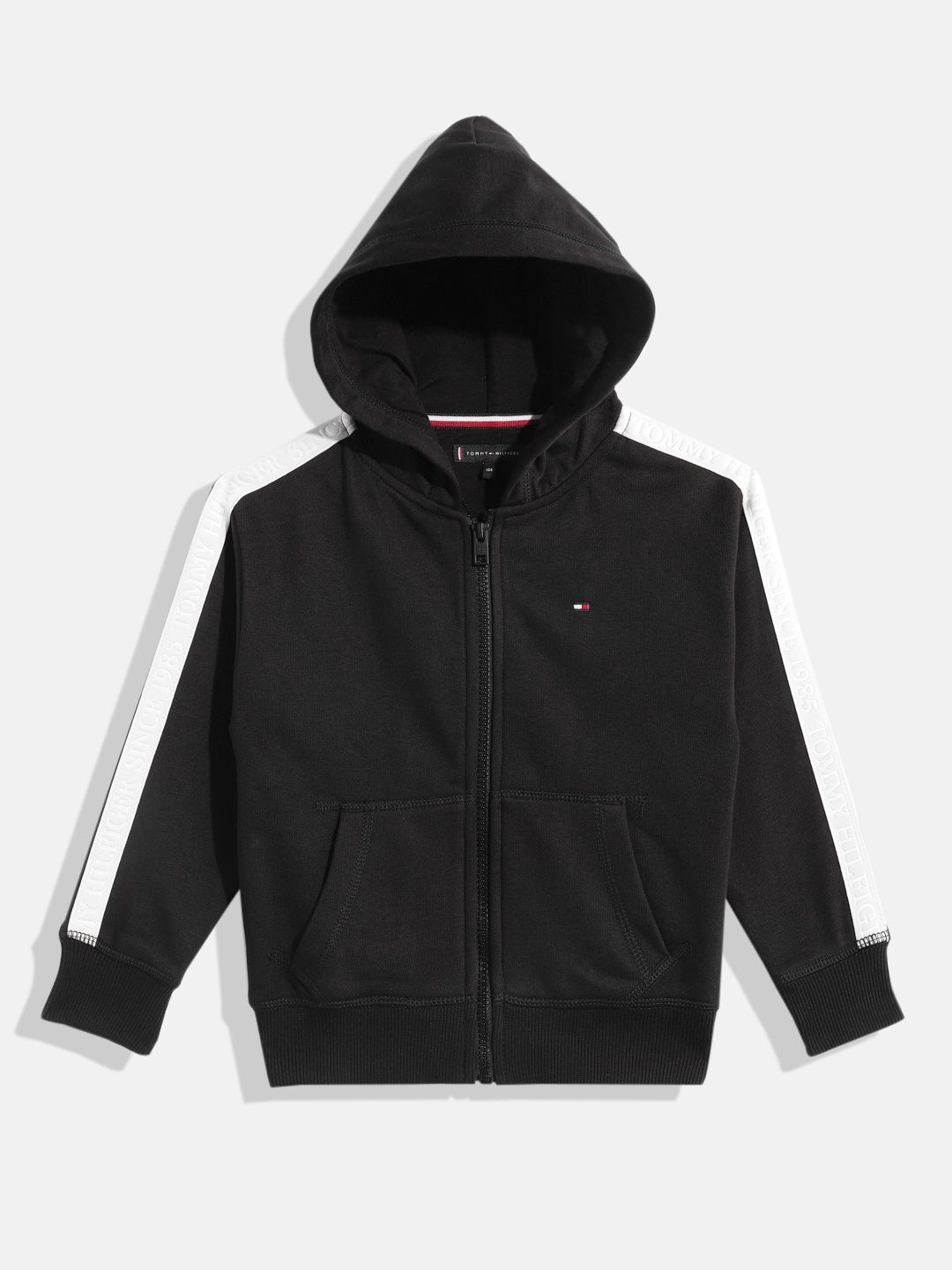 

Tommy Hilfiger Boys Hooded Sweatshirt, Black