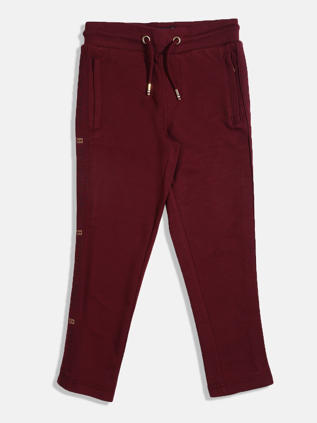 

Tommy Hilfiger Boys Regular Fit Track Pants, Maroon