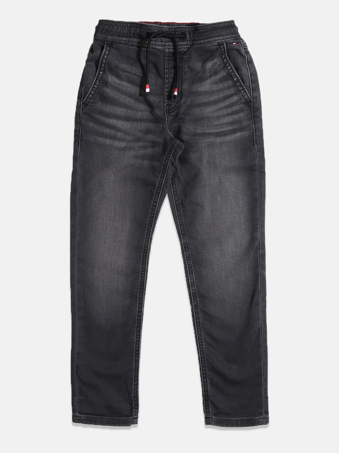 

Tommy Hilfiger Boys Regular Fit Clean Look Stretchable Jeans, Charcoal