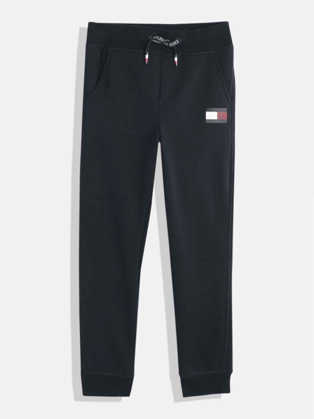 

Tommy Hilfiger Boys Navy Blue Solid Joggers