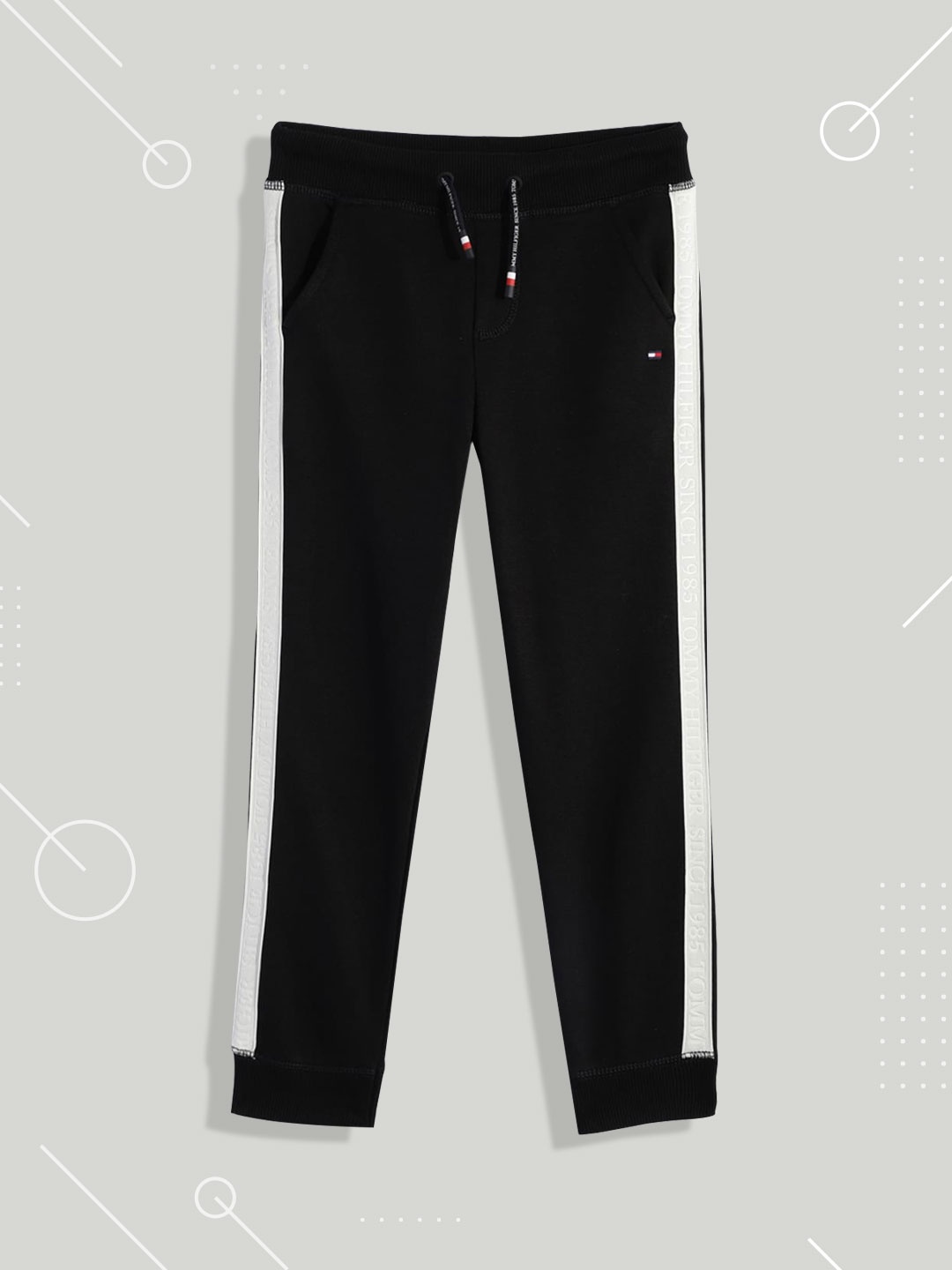 

Tommy Hilfiger Boys Black Regular Fit Joggers