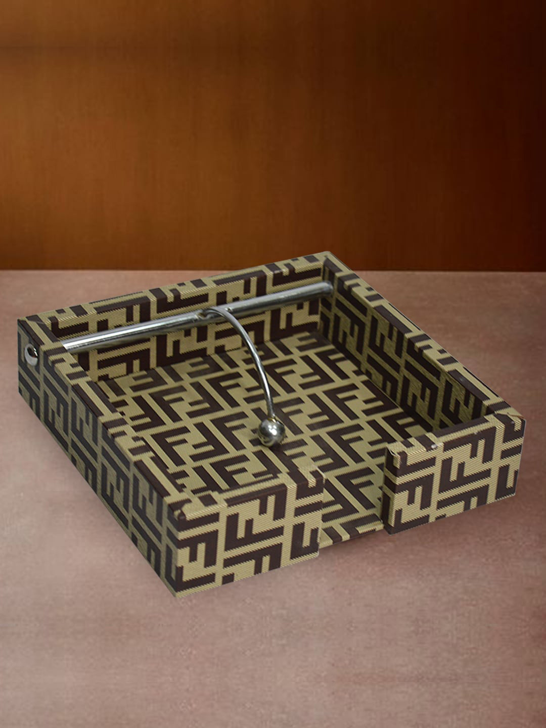 

Tranquil Brown Wooden Napkin Holder